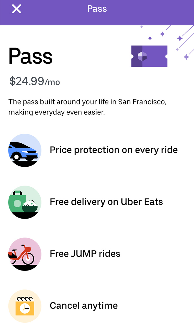 Uber Rider Pass