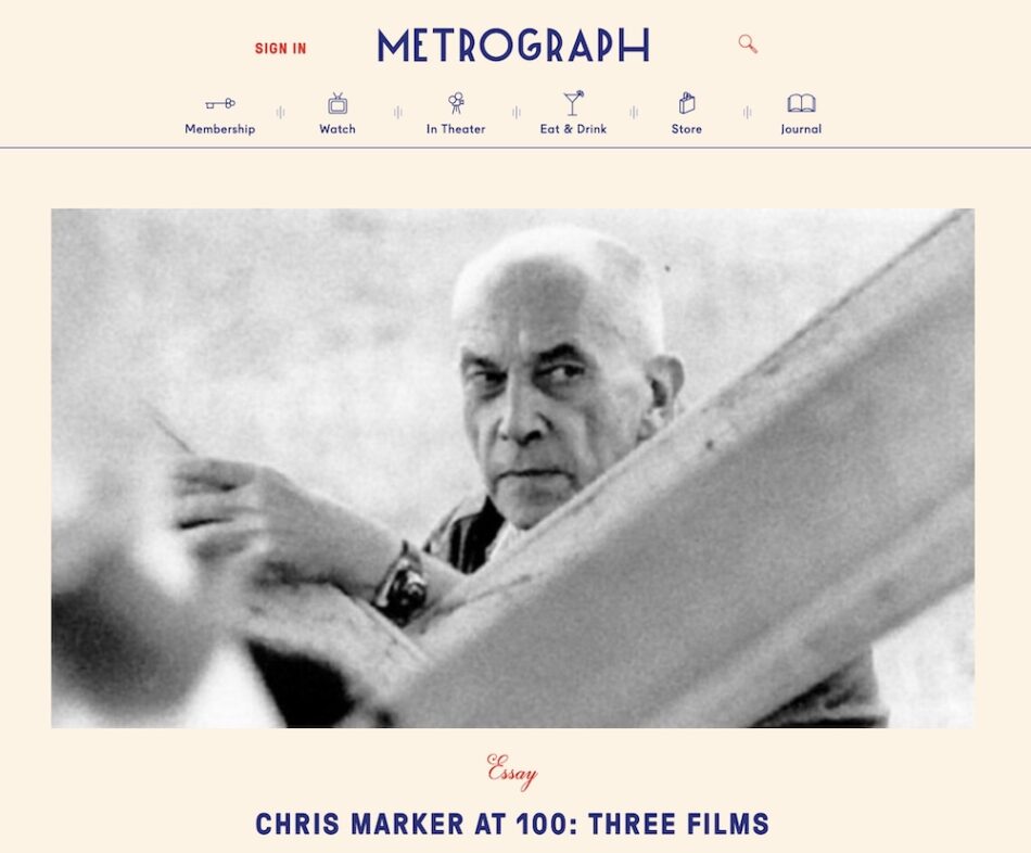 ©Metrograph | Chris Marker