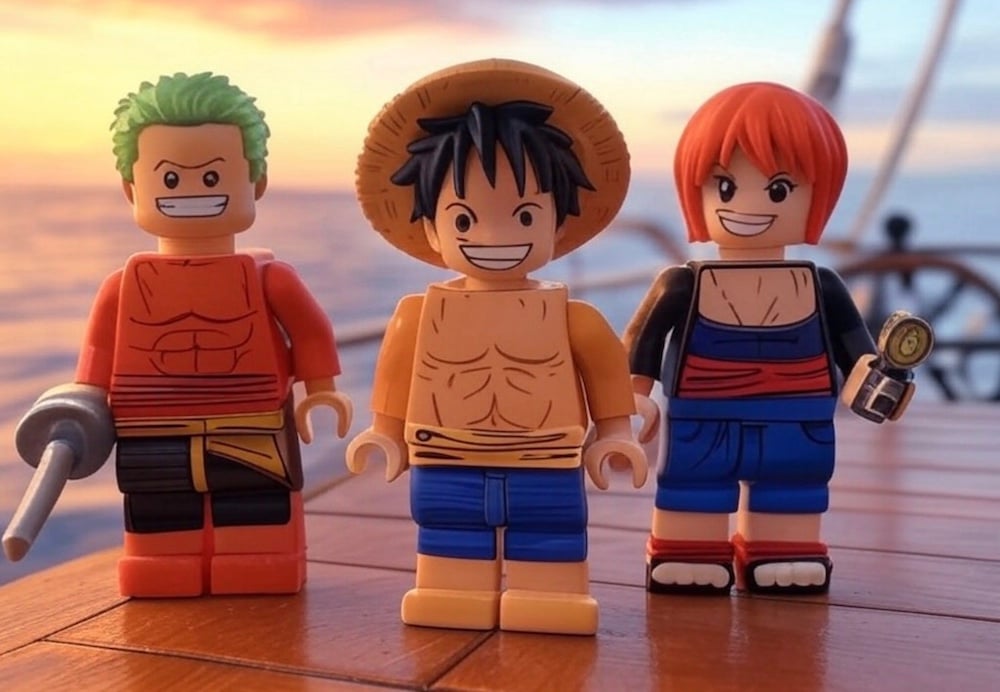 ©TRENDY Report / Imagem gerada por IA - LEGO One Piece