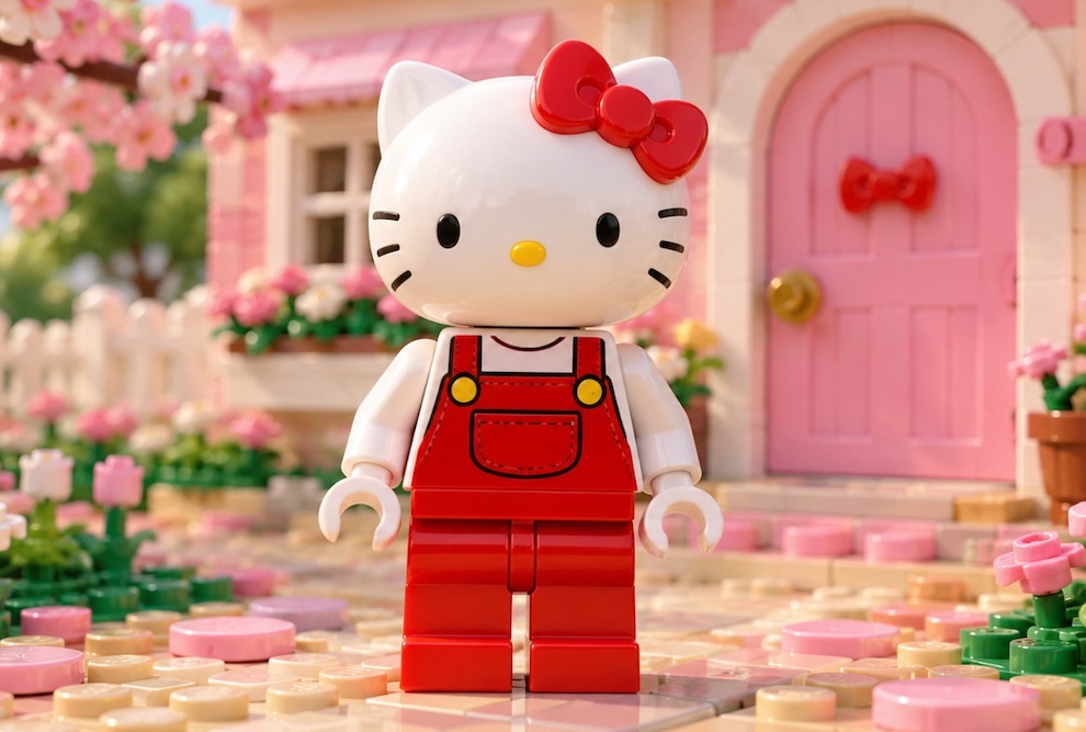 ©TRENDY Report / Imagem criada com IA | LEGO Hello Kitty